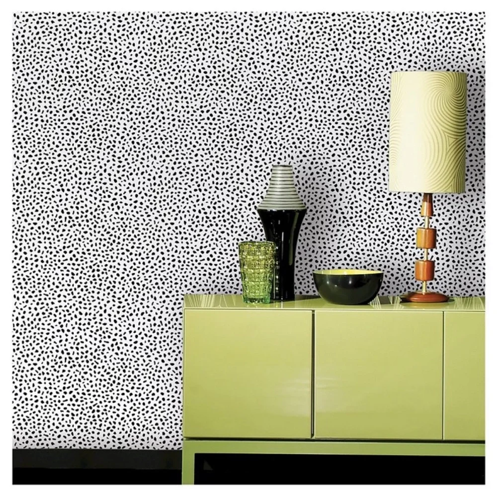 ( 2 Rolls ) Speckled Dot Peel & Stick Wallpaper Black - Opalhouse